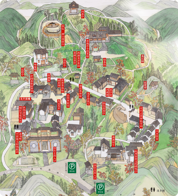 龙井馆区导引图